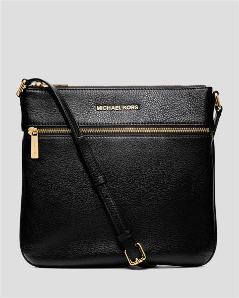 michael kors black crossbody bedford|Michael Kors bedford flat crossbody.